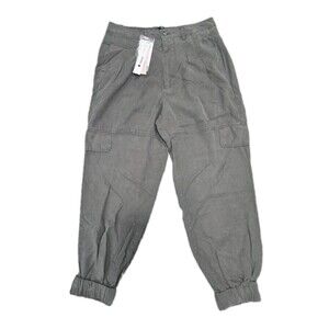 Aqua Cargo Jogger Pants NWT Women Size Medium Olive Green